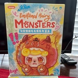 Jotoys Q.kid Emotional Hairy Monsters Plush Blind Box Confirmed Figure Gift Hot!